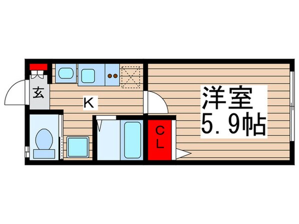 フェリオ咲が丘の物件間取画像